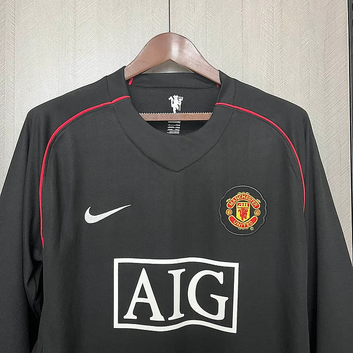 2007/2008 Retro Manga Larga Manchester United