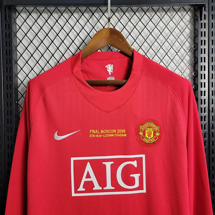 2007/2008 Retro Manga Larga Local Manchester United